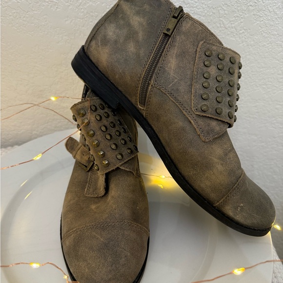 Lucky Brand Dosey Studded Ankle Boots - Brown - Picture 3 of 4